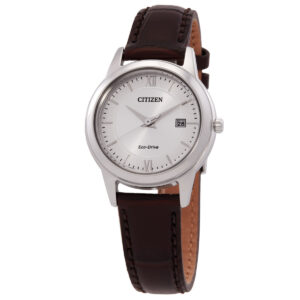 Home citizen classic silver dial ladies watch fe1087 28a