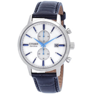 Витрина citizen core collection chronograph quartz white dial men's watch ca7069 16a