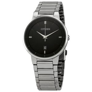 citizen corso black dial quartz men's watch bi5010 59e