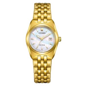 Home citizen corso white mother of pearl dial ladies watch ew2293 56d