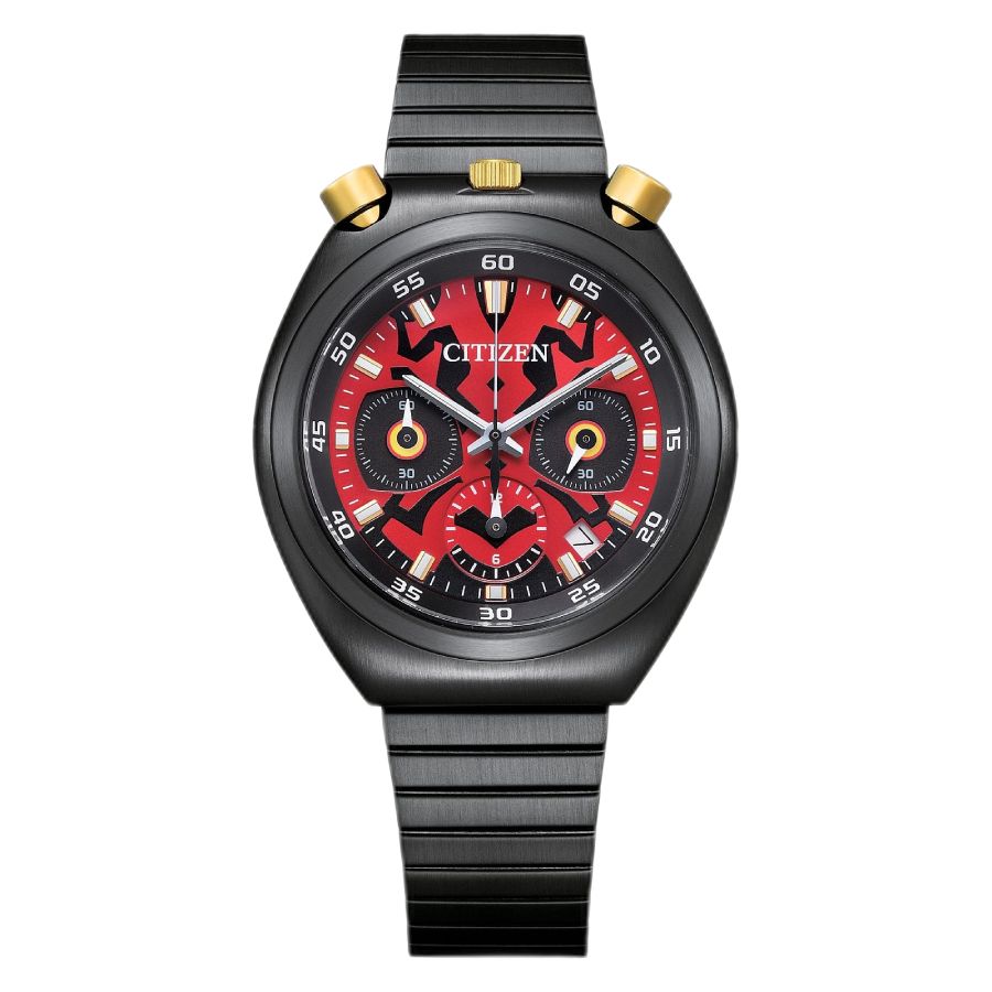 citizen darth maul chronograph quartz red dial men's watch an3668 55w citizen darth maul chronograph quartz red dial men's watch an3668 55w