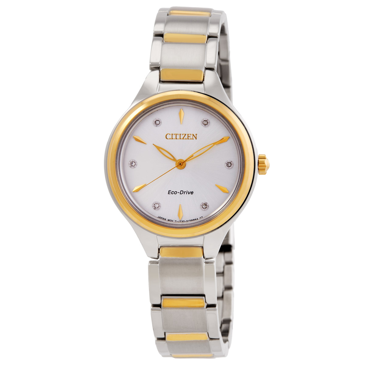 citizen diamond silver dial ladies watch fe2104 50a citizen diamond silver dial ladies watch fe2104 50a