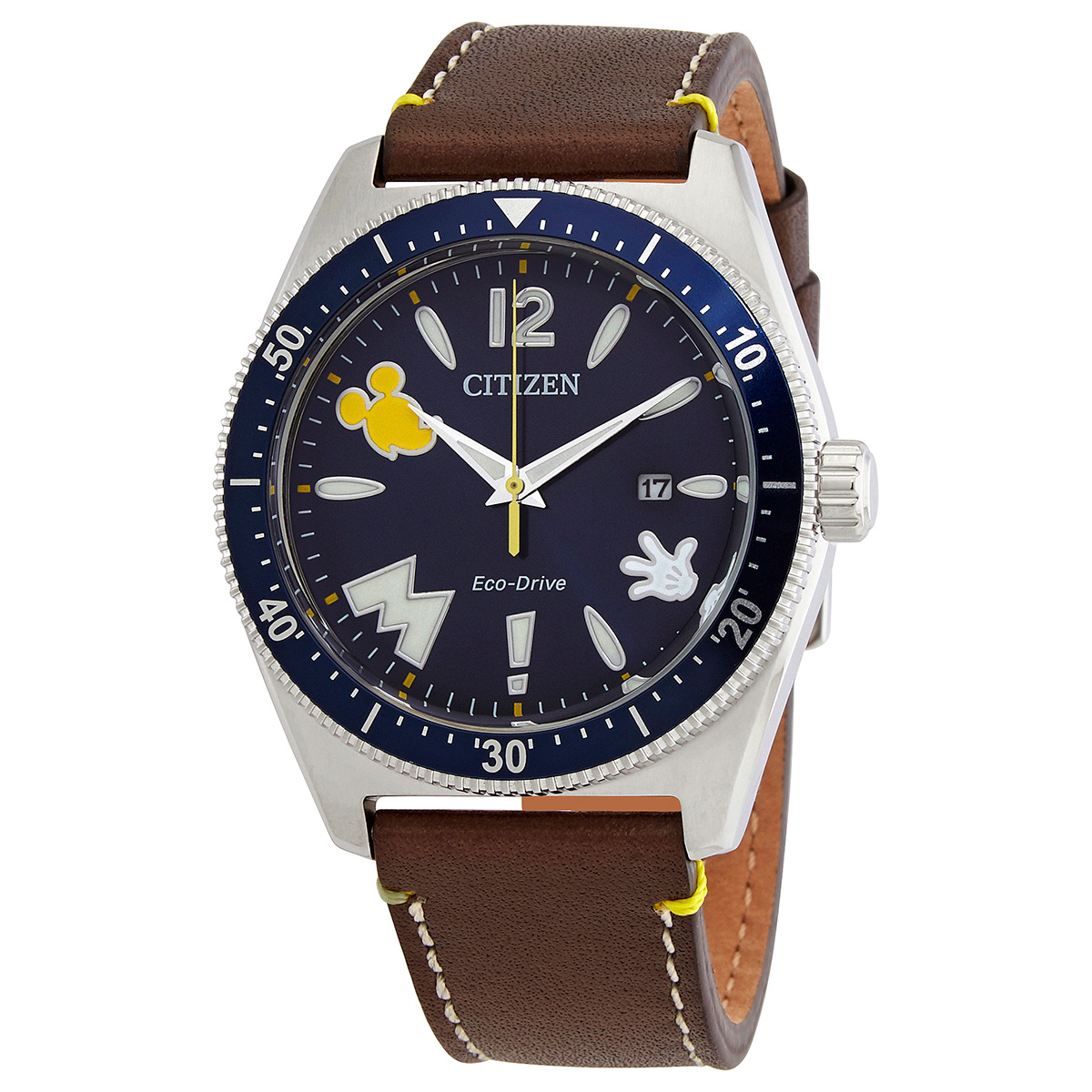 citizen disney classic blue dial men's watch aw1599 00w citizen disney classic blue dial men's watch aw1599 00w