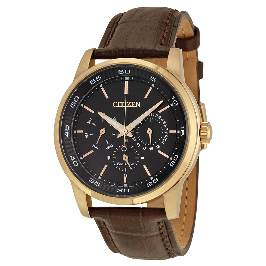 citizen dress eco drive black dial brown leather men's watch bu2013 08e citizen dress eco drive black dial brown leather men's watch bu2013 08e