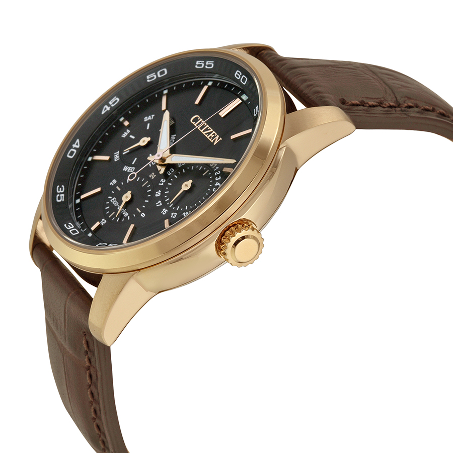 citizen dress eco drive black dial brown leather men's watch bu2013 08e citizen dress eco drive black dial brown leather men's watch bu2013 08e