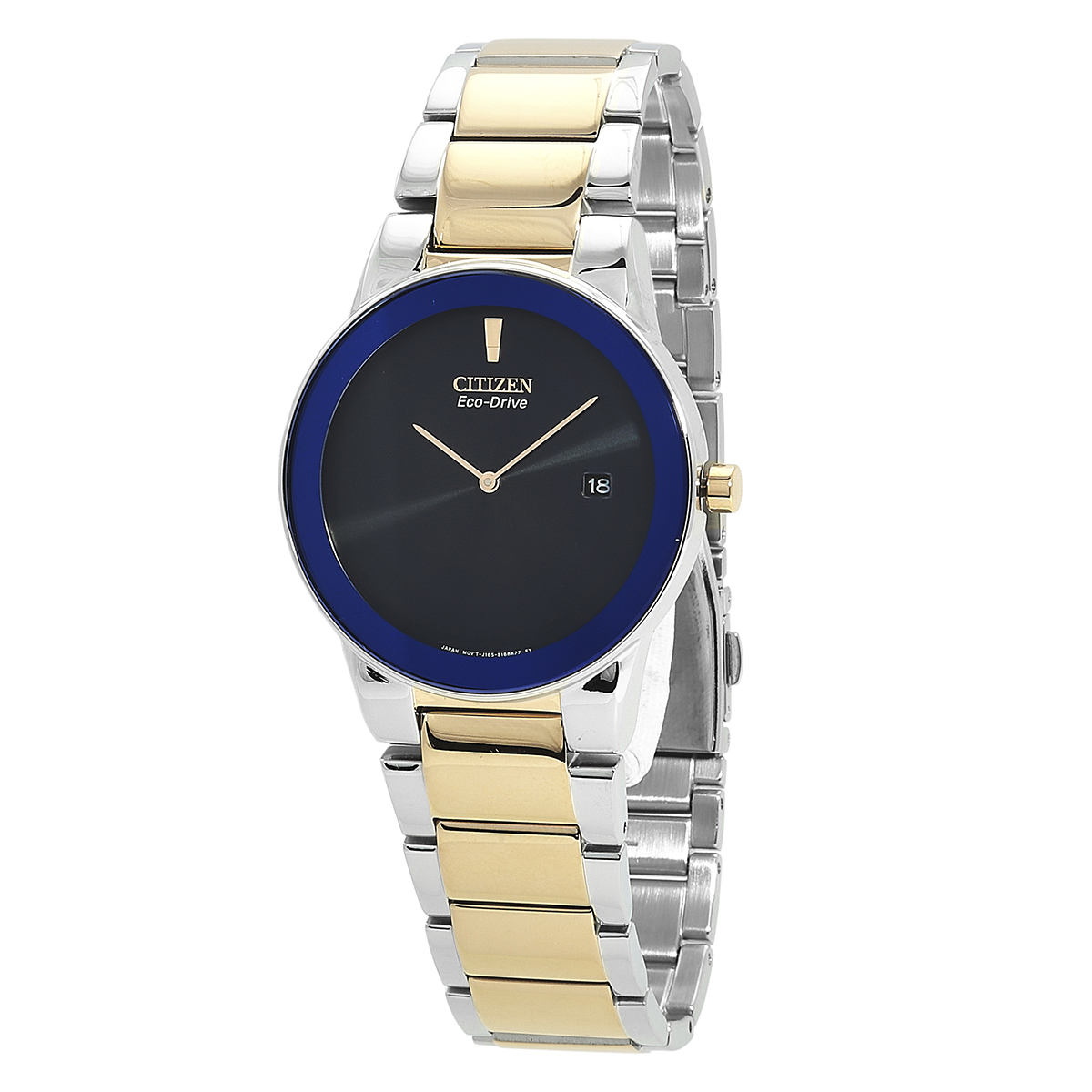 citizen eco drive blue dial two tone men's watch au1064 85l citizen eco drive blue dial two tone men's watch au1064 85l