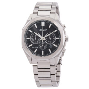 citizen eco drive chronograph black dial men's watch ca4590 81e
