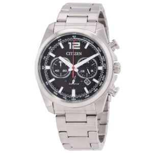 Витрина citizen eco drive chronograph black dial men's watch ca4640 50e