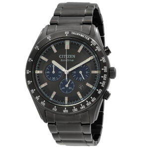 Витрина citizen eco drive chronograph black dial men's watch ca4677 50h
