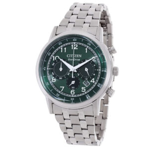 Home citizen eco drive chronograph green dial men's watch ca4630 53x