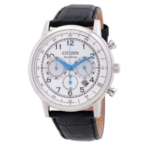 Витрина citizen eco drive chronograph white dial men's watch ca4630 02a