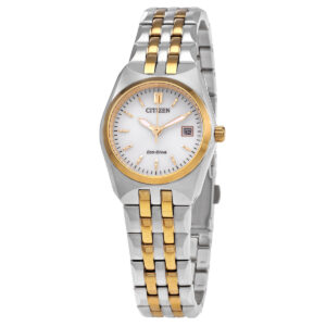 Home citizen eco drive corso silver dial ladies watch ew2299 50a