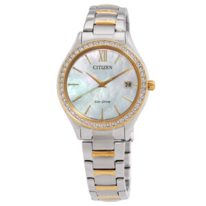 Витрина citizen eco drive crystal mother of pearl dial ladies watch eo1188 56d