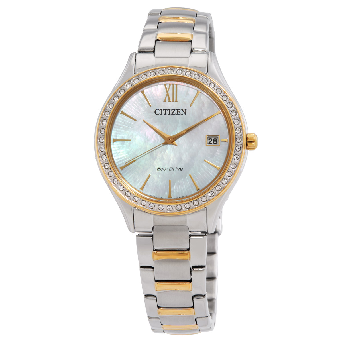 citizen eco drive crystal mother of pearl dial ladies watch eo1188 56d citizen eco drive crystal mother of pearl dial ladies watch eo1188 56d