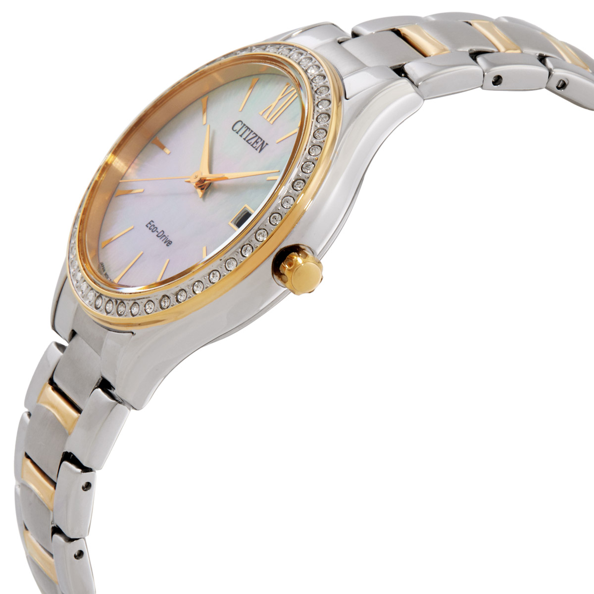 citizen eco drive crystal mother of pearl dial ladies watch eo1188 56d citizen eco drive crystal mother of pearl dial ladies watch eo1188 56d