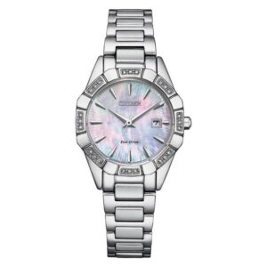 Витрина citizen eco drive diamond mother of pearl dial ladies watch ew2650 51d
