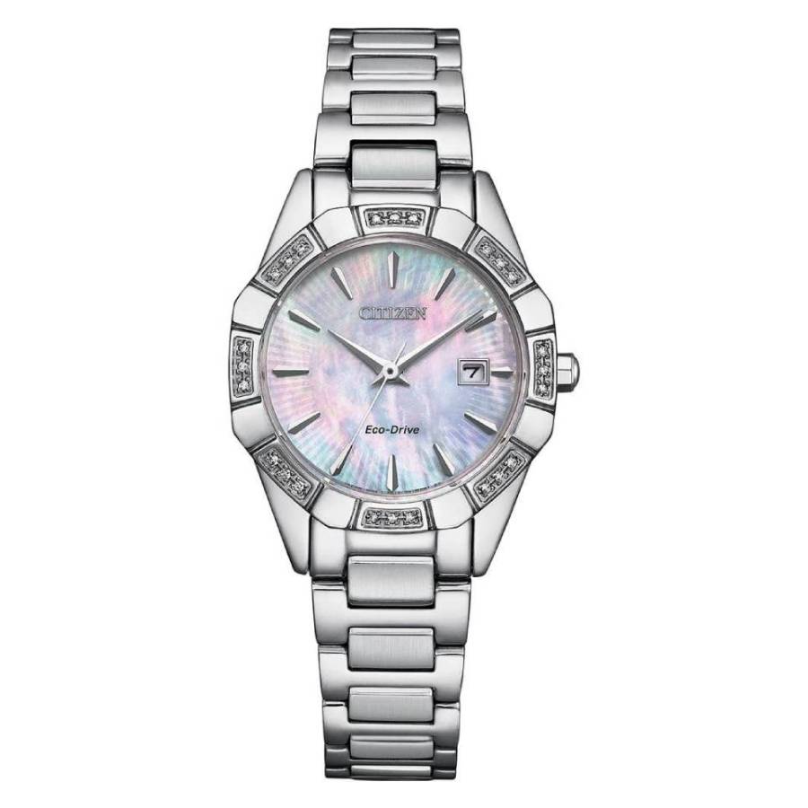 citizen eco drive diamond mother of pearl dial ladies watch ew2650 51d citizen eco drive diamond mother of pearl dial ladies watch ew2650 51d