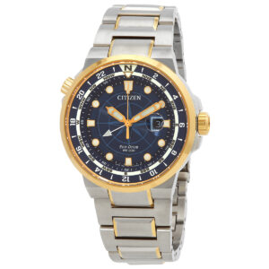 Витрина citizen eco drive endeavor blue dial men's watch bj7144 52l