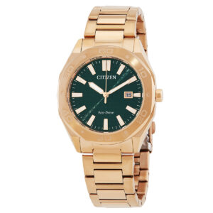 Home citizen eco drive green dial men's watch bm7633 81x