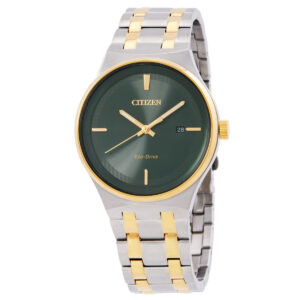 Home citizen eco drive green dial men's watch bm7654 57x