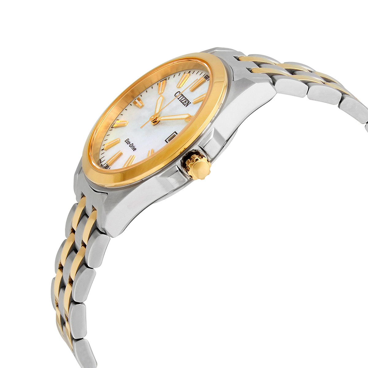 citizen eco drive mother of pearl dial two tone ladies watch eo1224 54d citizen eco drive mother of pearl dial two tone ladies watch eo1224 54d