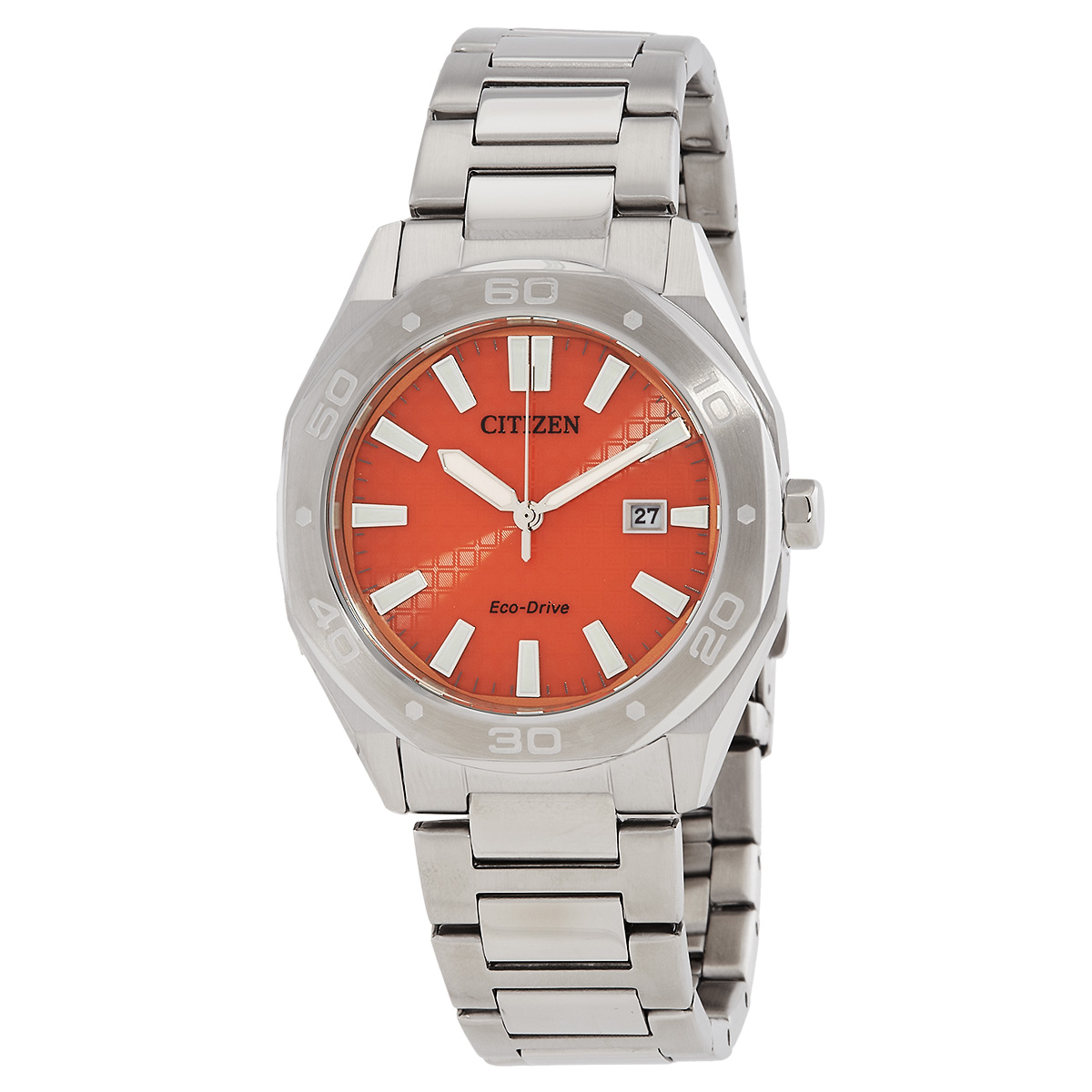 citizen eco drive orange dial men's watch bm7630 80z citizen eco drive orange dial men's watch bm7630 80z