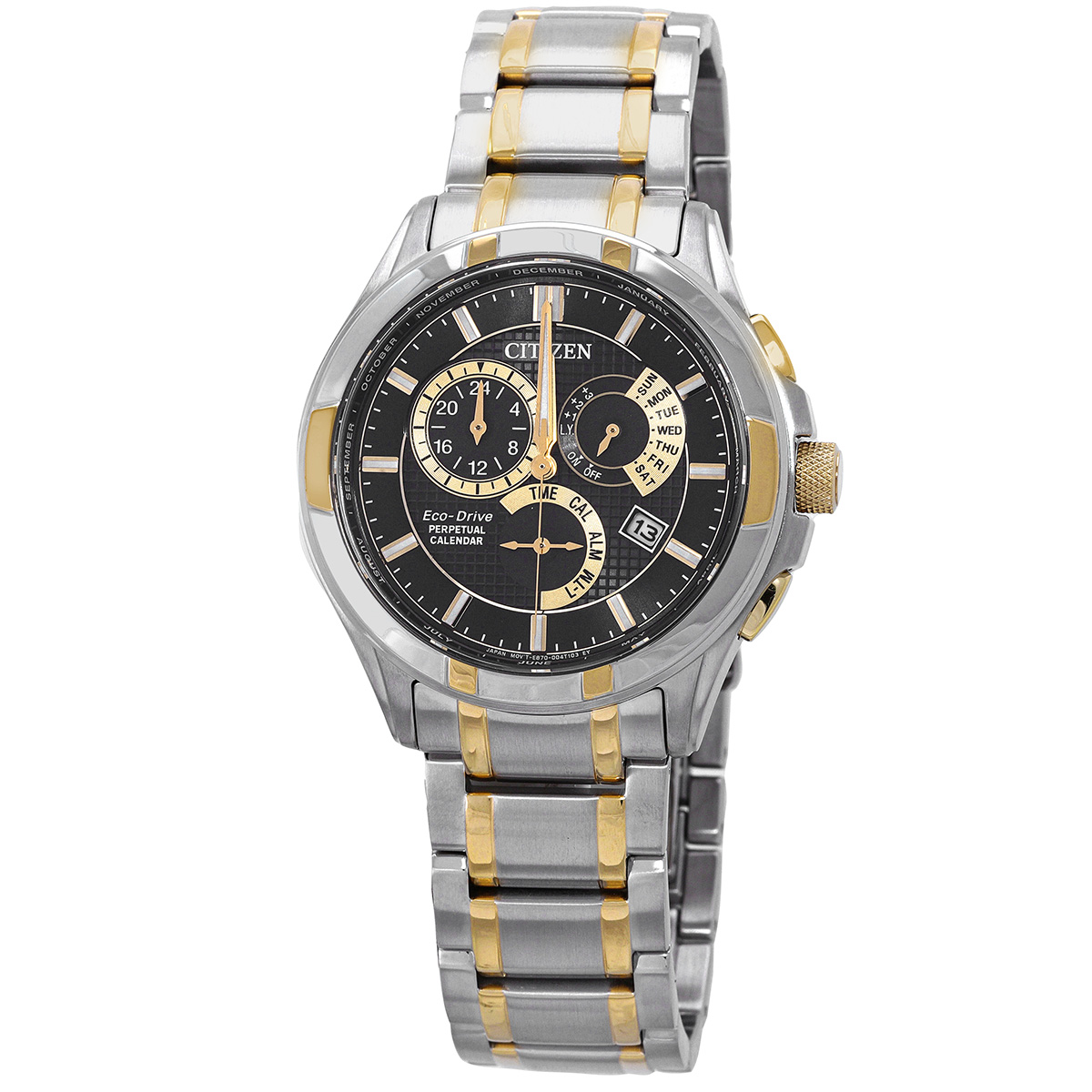 citizen eco drive perpetual alarm black dial men's watch bl8164 57e citizen eco drive perpetual alarm black dial men's watch bl8164 57e