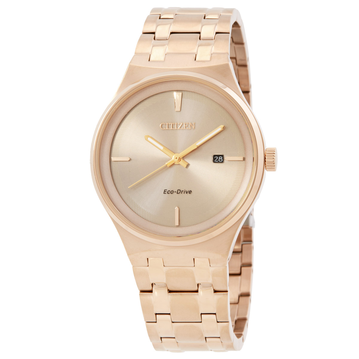 citizen eco drive rose gold dial men's watch bm7653 50q citizen eco drive rose gold dial men's watch bm7653 50q