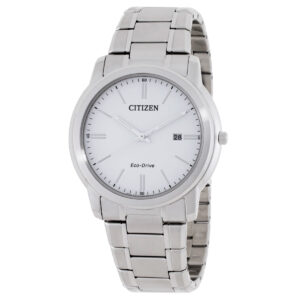 Витрина citizen eco drive white dial men's watch aw1218 56a