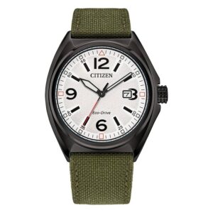 citizen eco drive white dial men's watch aw1575 16a