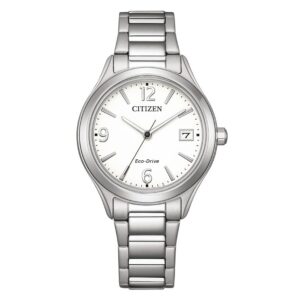 Home citizen elegance eco drive white dial ladies watch fe6121 67a
