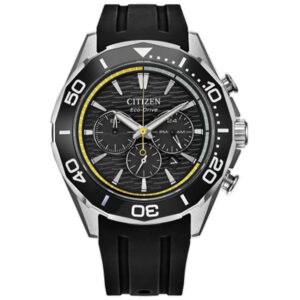 Витрина citizen endeavor chronograph quartz black dial men's watch ca4730 08e