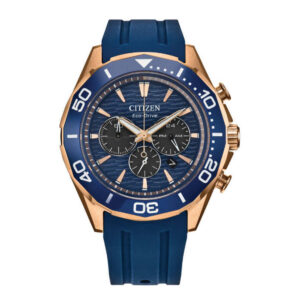 Home citizen endeavor chronograph quartz blue dial men's watch ca4733 00l