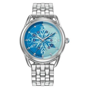 Home citizen frozen eco drive ladies watch and pin gift set fe7091 61w