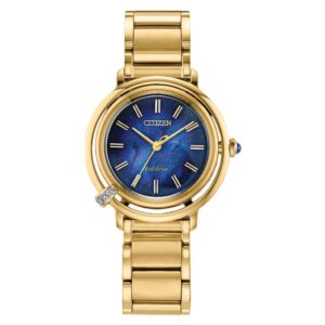 Home citizen l arcly limited edition blue dial ladies watch em1099 57l