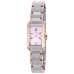Home citizen l bianca eco drive mother of pearl dial ladies watch ew5624 54y