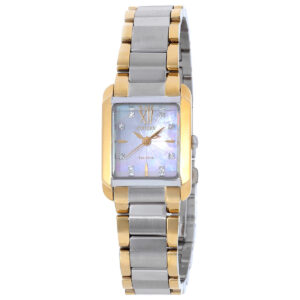 Home citizen l bianca white mother of pearl dial ladies watch ew5554 58d