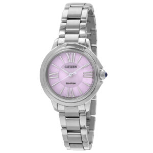 Home citizen l ceci eco drive pink dial ladies watch em1160 58x