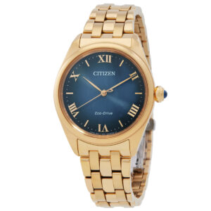Home citizen l classic eco drive blue dial ladies watch em1142 84l