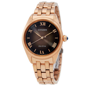 Витрина citizen l classic eco drive brown dial ladies watch em1143 81z