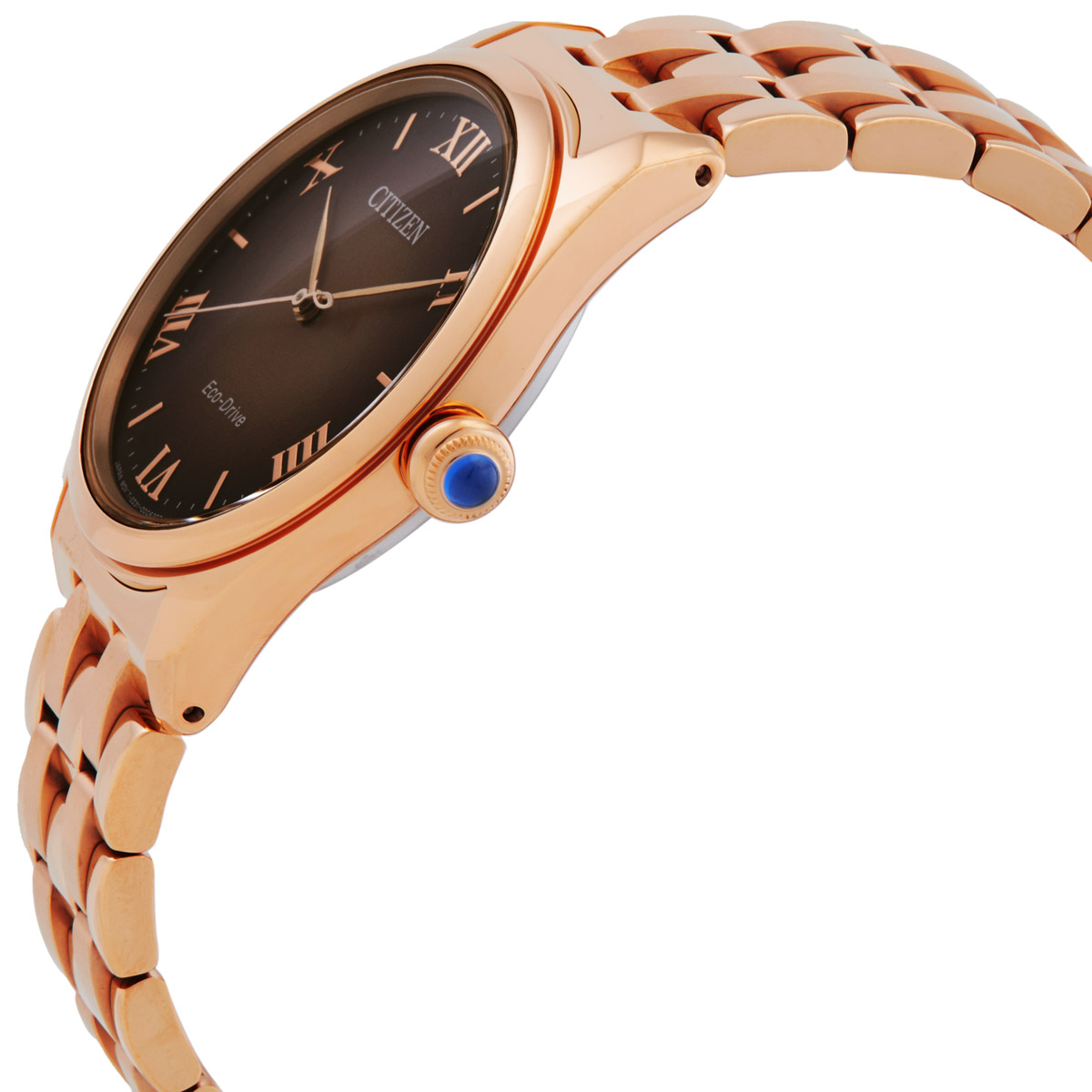 citizen l classic eco drive brown dial ladies watch em1143 81z citizen l classic eco drive brown dial ladies watch em1143 81z
