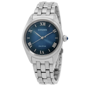Home citizen l classic eco drive navy dial ladies watch em1140 80l