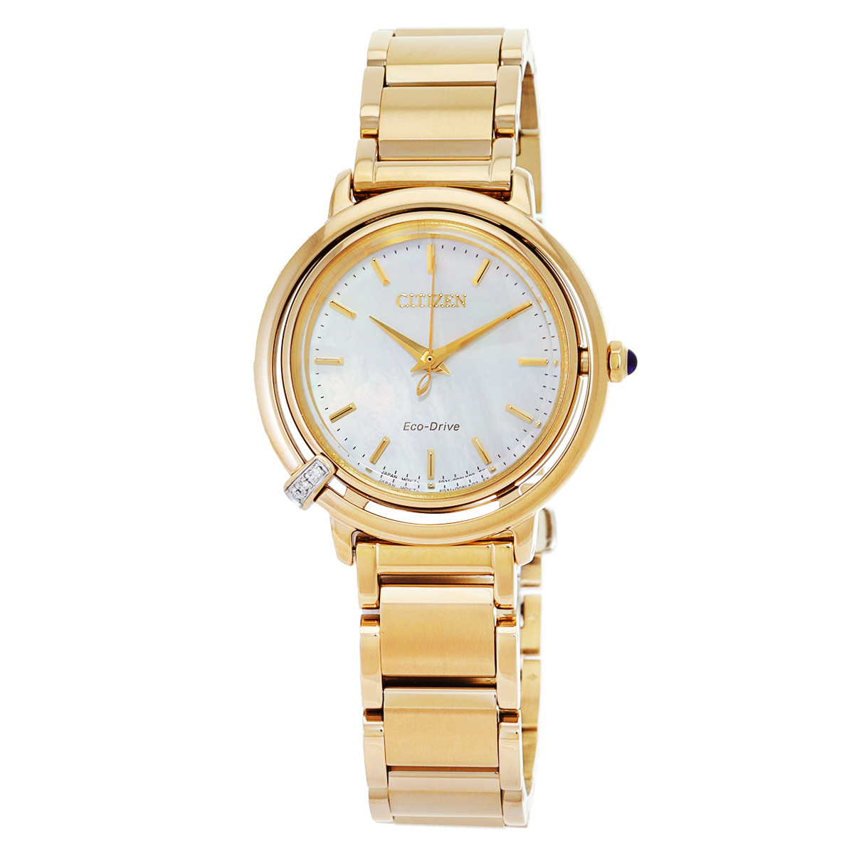 citizen l eco drive mother of pearl dial ladies watch em1092 64d citizen l eco drive mother of pearl dial ladies watch em1092 64d