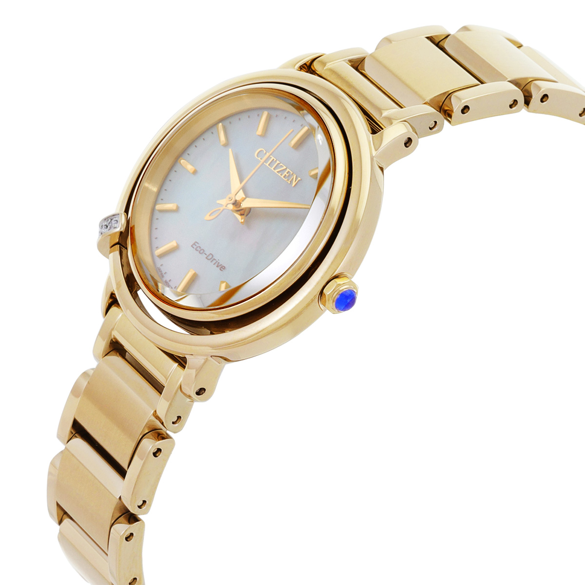 citizen l eco drive mother of pearl dial ladies watch em1092 64d citizen l eco drive mother of pearl dial ladies watch em1092 64d