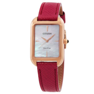 Home citizen l eco drive white mother of pearl dial watch em1193 08d