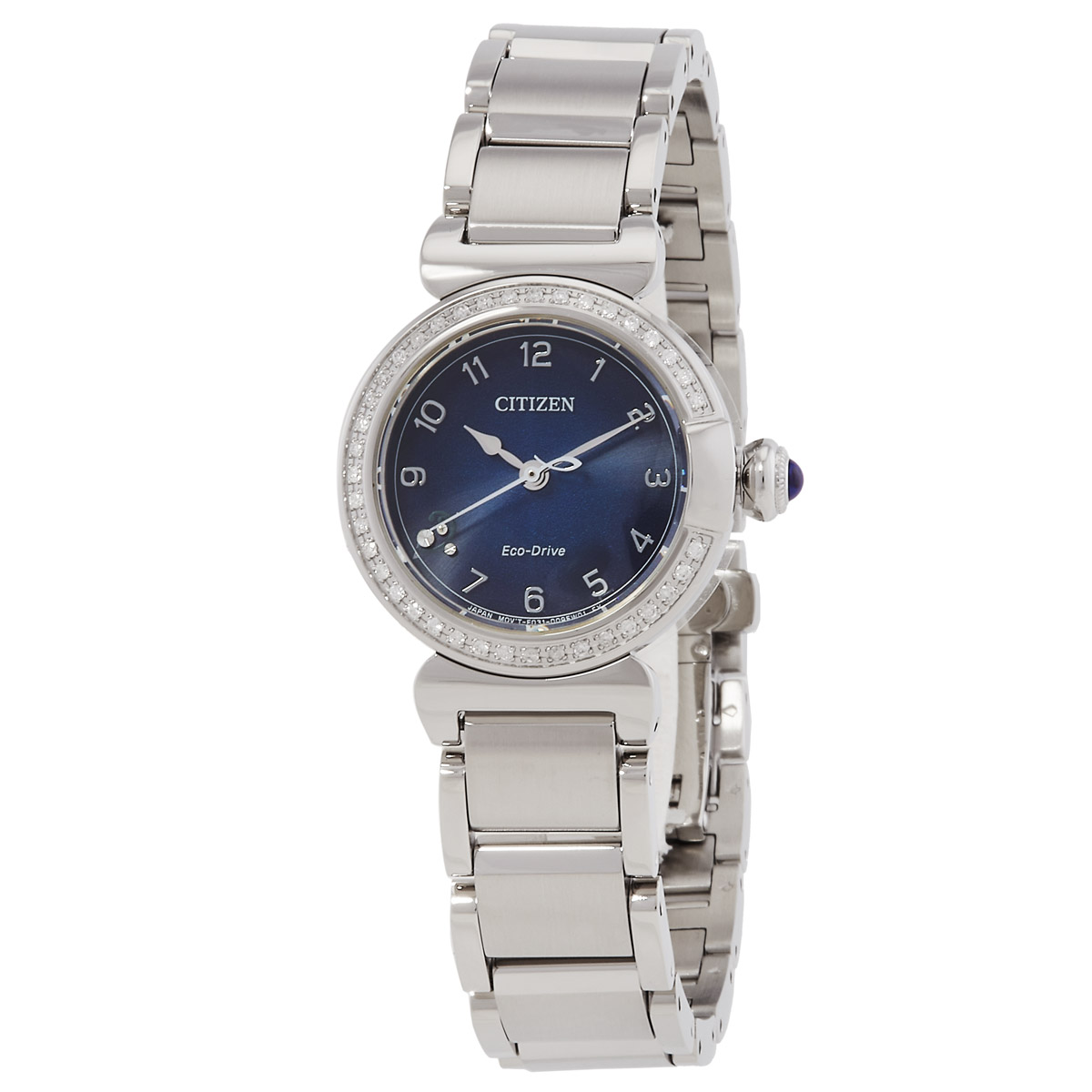 citizen l may bells crystal eco drive blue dial ladies watch em1120 87l citizen l may bells crystal eco drive blue dial ladies watch em1120 87l