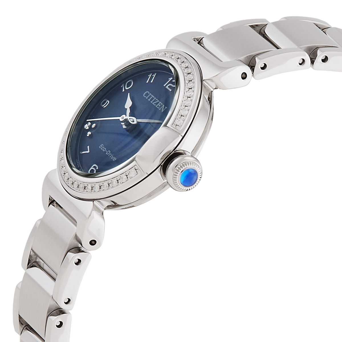 citizen l may bells crystal eco drive blue dial ladies watch em1120 87l citizen l may bells crystal eco drive blue dial ladies watch em1120 87l