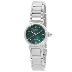 Home citizen l may bells eco drive green dial ladies watch em1130 83x