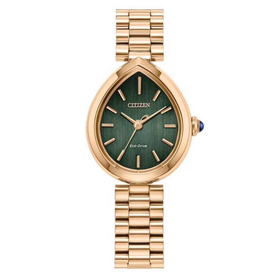 citizen l rainell eco drive green dial ladies watch em1203 57x citizen l rainell eco drive green dial ladies watch em1203 57x