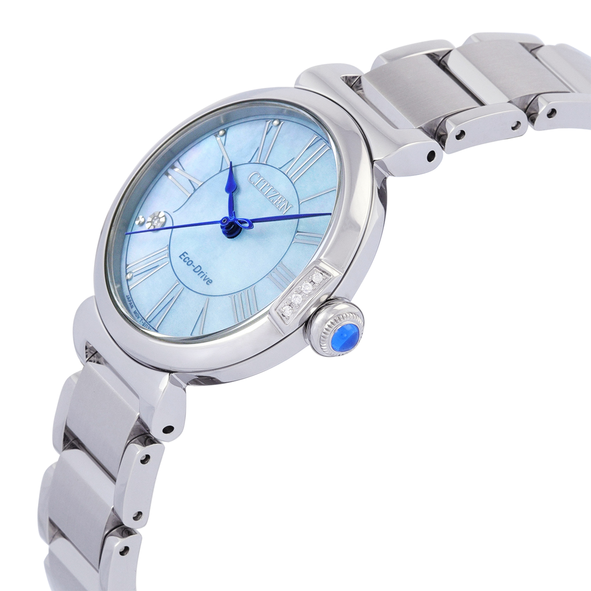 citizen l series eco drive mother of pearl dial ladies watch em1060 87n citizen l series eco drive mother of pearl dial ladies watch em1060 87n